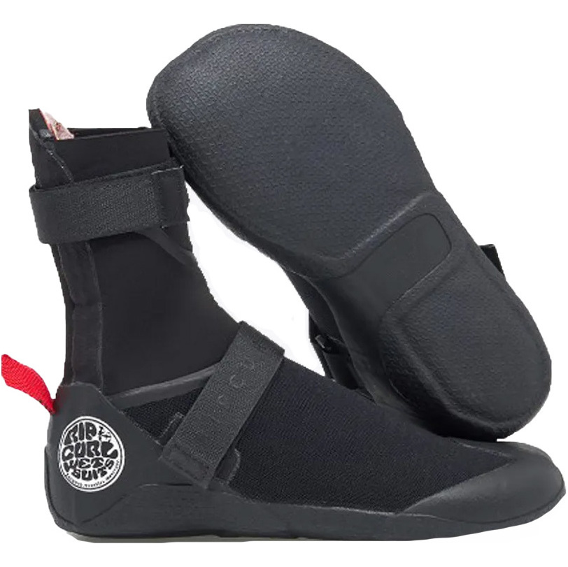 2026 Rip Curl Flashbomb 5mm Round Toe Wetsuit Boot 114MSA - Black